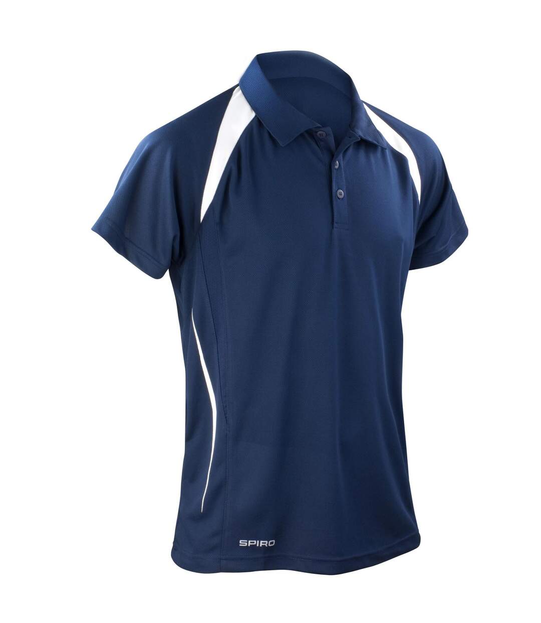 Polo Homme Esprit D'équipe Bleu Marine Blanc Spiro-1