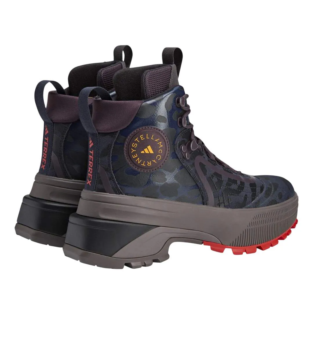 Womens/ladies Stella Mccartney Waterproof Hiking Boots Charcoal Adidas-2