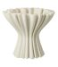 Vase Design en Porcelaine Impression 3D 25cm Blanc-1