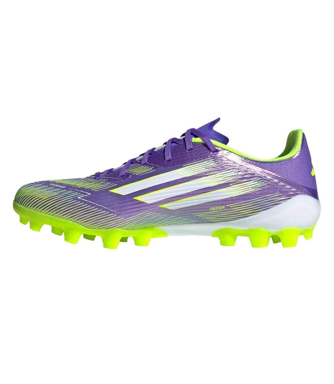 Unisex Adult F50 League Cleated Artificial Ground Football Boots Purple White Adidas-2