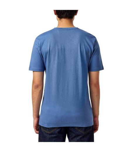 Mens Orange Premium Cotton T-shirt Blue Boss