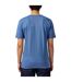 Mens Orange Premium Cotton T-shirt Blue Boss-3