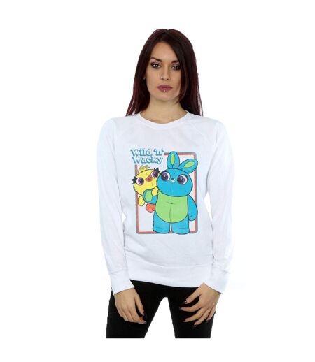 Disney Sweat Womens/Ladies Toy Story 4 Duck And Bunny Wild And Wacky Sweatshirt (Blanc) - UTBI42052