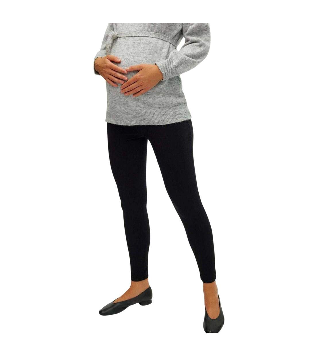 Jegging Motif/style Uni Femme Noir Mamalicious-3