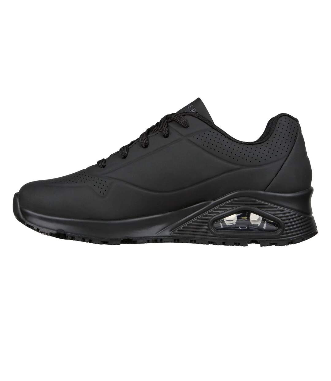 Womens/ladies Uno Sr Safety Trainers Black Skechers-2