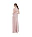 Womens/ladies Satin Open Back Bridesmaid Maxi Dress Sage Green Maya Deluxe-3