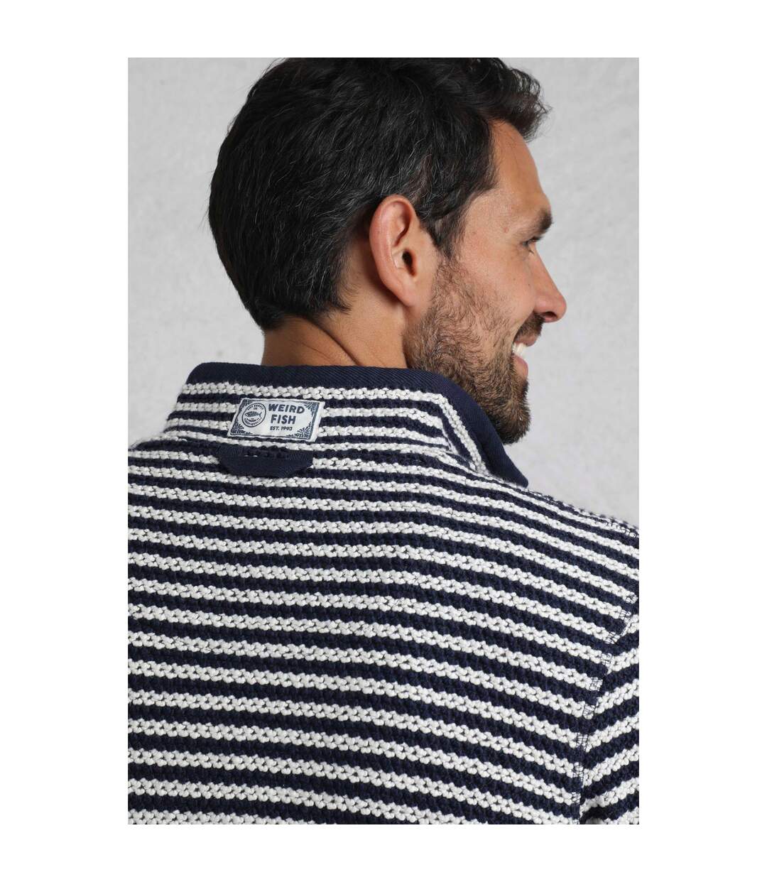 Pull shorling homme écru Weird Fish-4