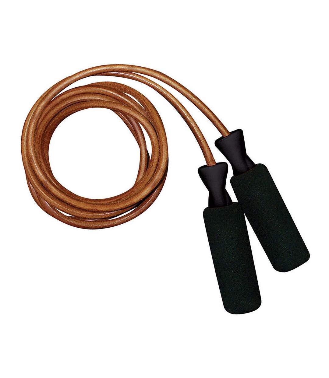 Leather skipping rope one size brown/black Urban Fitness Equipment-2