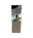 2 Pack Mens Cushioned Heel & Toe Thermal Wool Hiking Socks-2