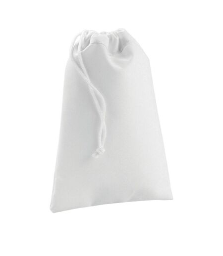 Petit sac de rangement 20 cm x 28,5 cm blanc Bagbase