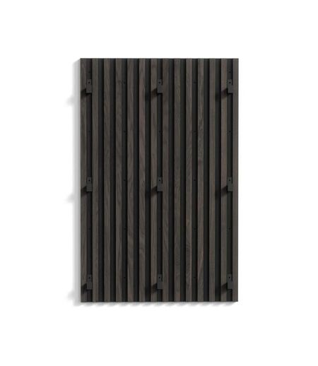 Panneau Mural Nervuré Nimes 114cm Marron Foncé