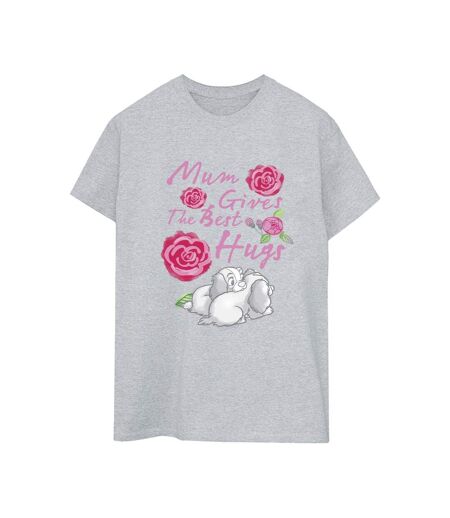 Disney Femme/Ladies Lady And The Tramp Mum Hugs Coton Boyfriend T-Shirt (Gris sportif) - UTBI30761