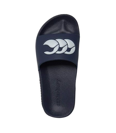 Claquettes Adulte Bleu Marine Blanc Canterbury