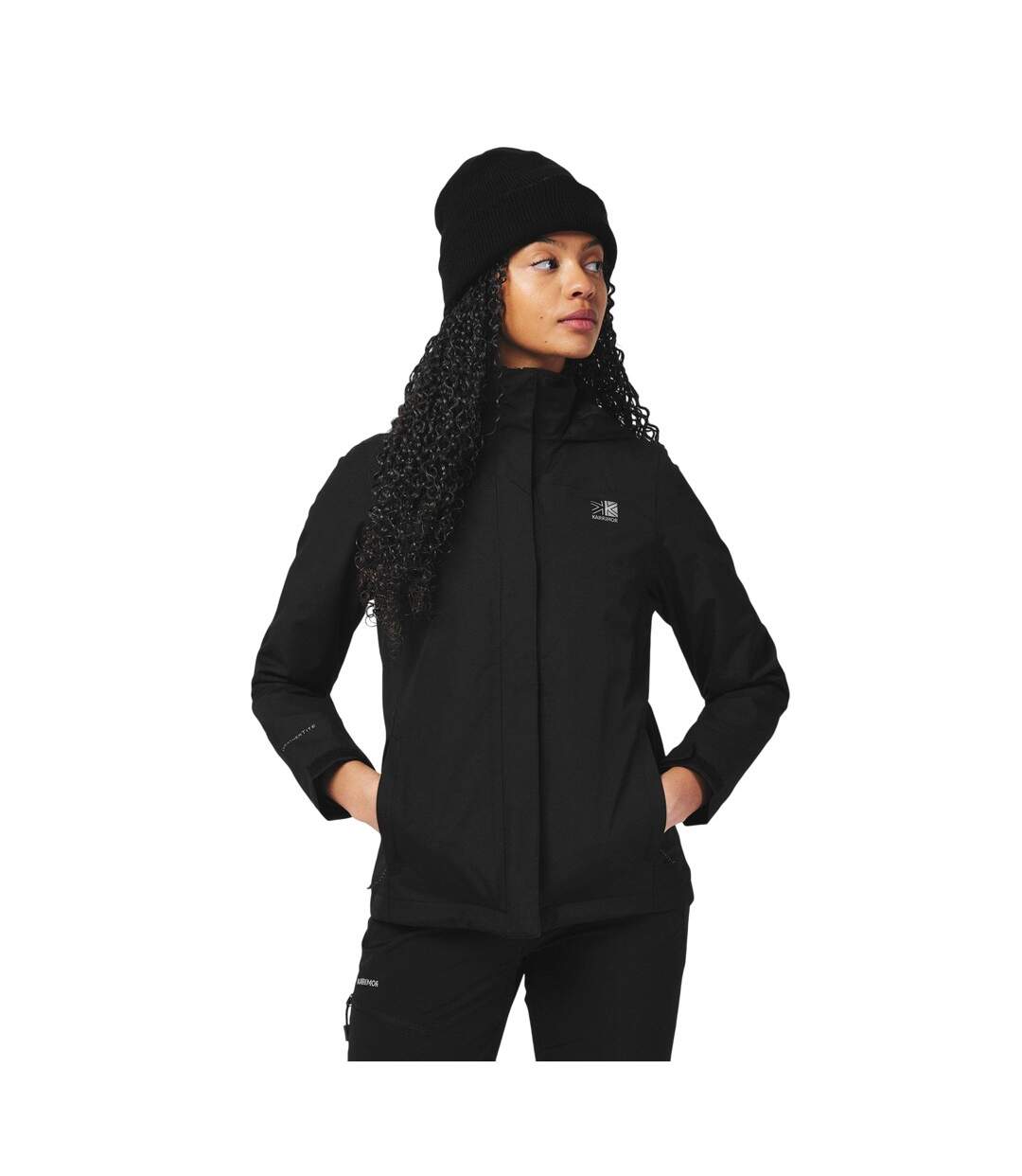 Womens/ladies Urban Waterproof Jacket Black Karrimor-4