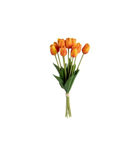 Bouquet de Fleurs Artificielles Tulipes 48cm Orange