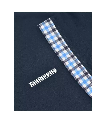 Polo Motif/style À Carreaux Homme Bleu Marine Lambretta