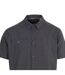Chemise Manches Courtes Motif/style À Carreaux Gilcrux Homme Gris Foncé À Carreaux Trespass-3