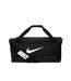 Nike Brasilia Swoosh Training 15.8gal Duffle Bag (Black/White) (One Size)