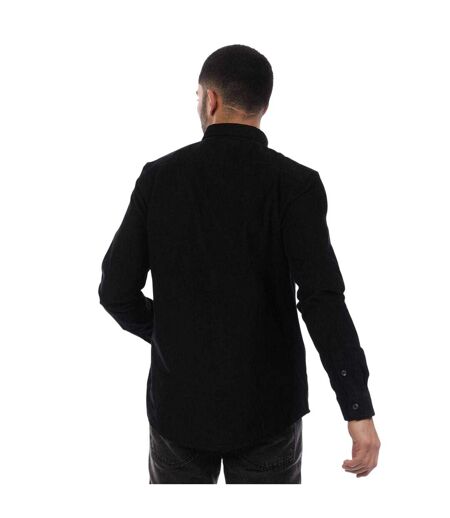 Mens Feekes Cotton Regular Shirt Black Peter Werth