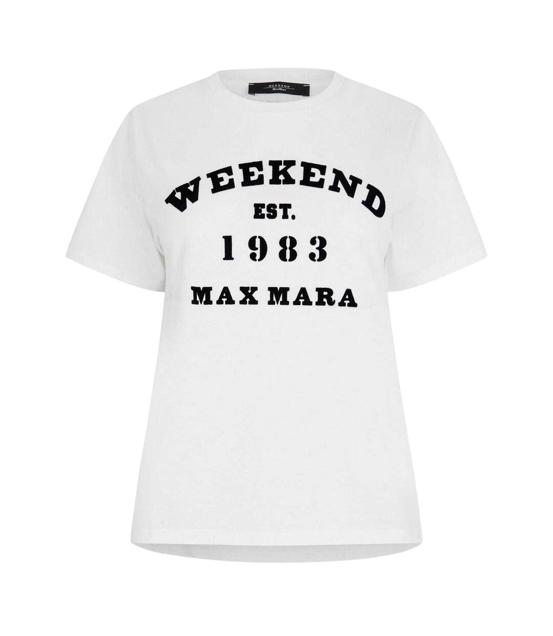 Womens/ladies Weekend Graphic Print T-shirt White Max Mara-2