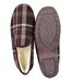 CHARENTAISE Homme Pantoufle FOURREE MU9984 MARRON