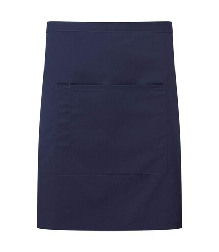 Colours front pocket waist apron one size navy Premier