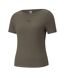 T-shirt Femme Vert Kaki Sombre Puma-1