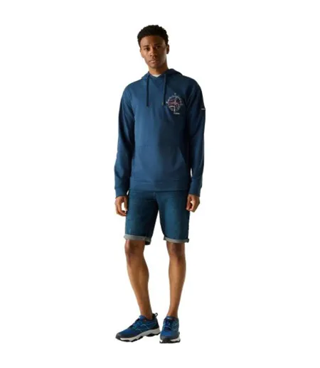 Mens Cline Compass Hoodie Moonlight Denim Nordic Blue Regatta