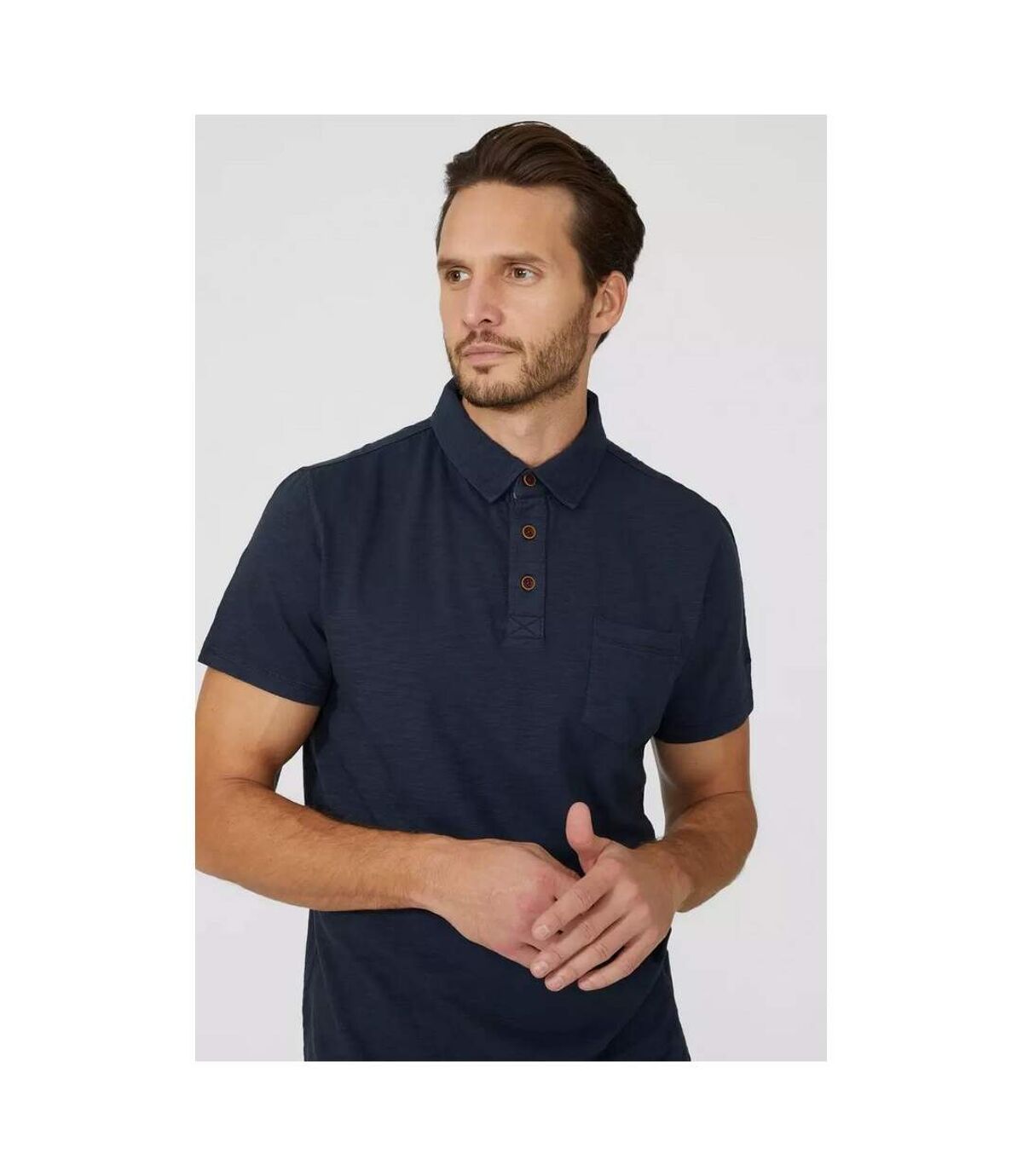Mantaray Mens Vintage Polo Shirt (Ink)
