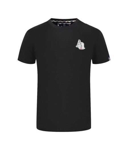 T-shirt Motif Logo Aq Homme Noir Aquascutum