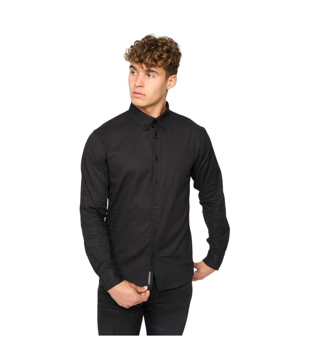 Chemise edgeworth homme noir Bewley & Ritch-1