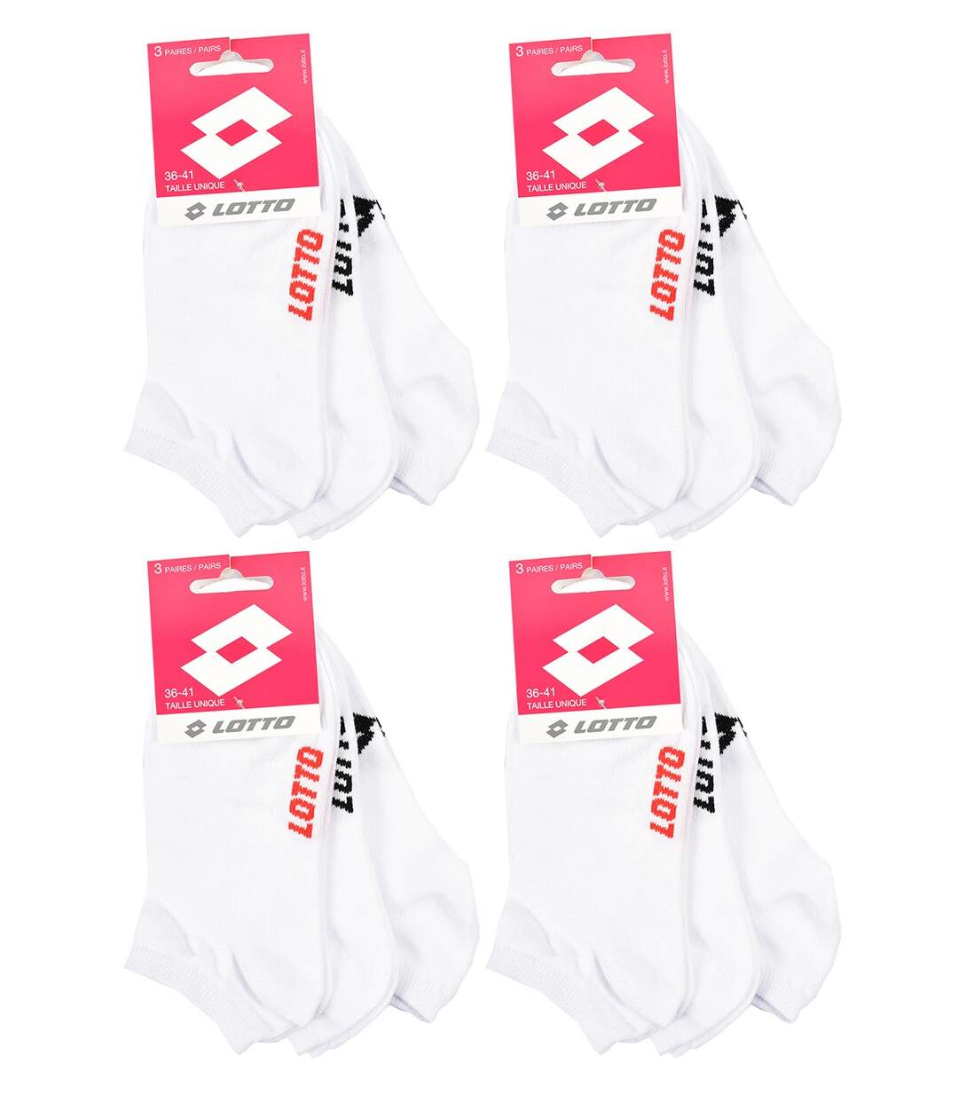 Chaussettes Femme LOTTO Pack de 12 paires SNEAKER 1614-3