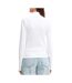 T-Shirt col roulé blanc femme calvin klein jeans label-2
