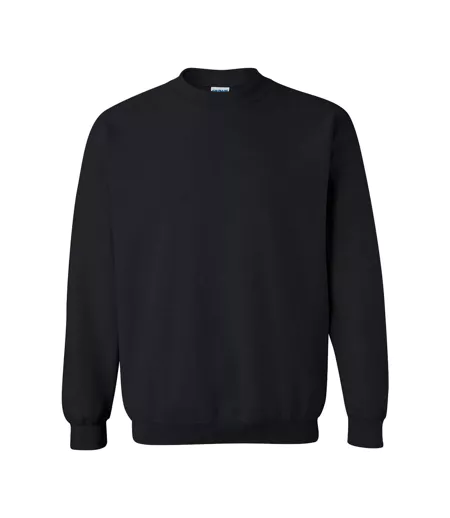 Unisex Adult Heavy Blend Crew Neck Sweatshirt Black Gildan