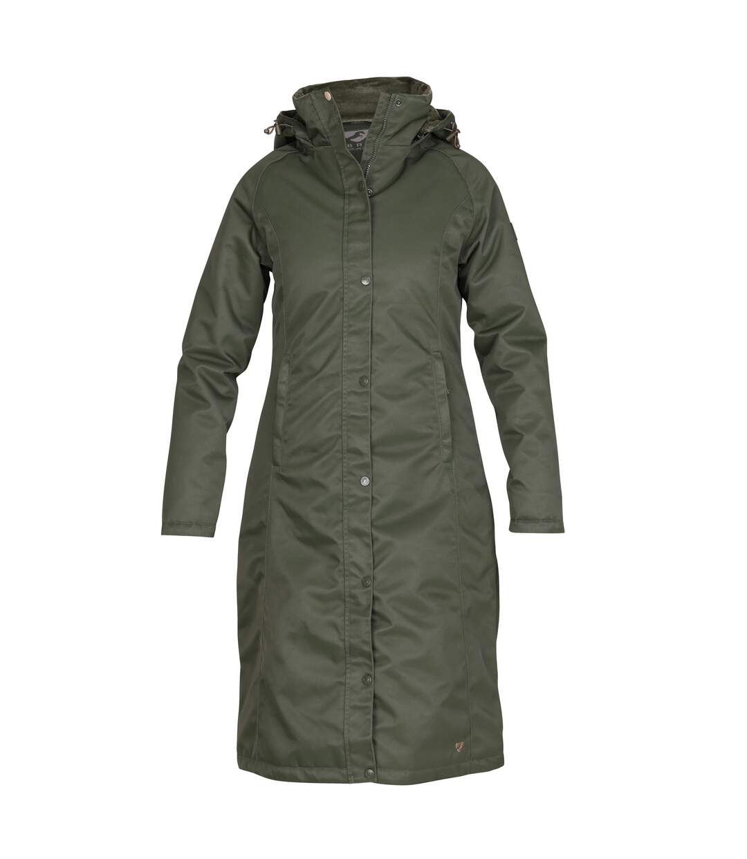 Manteau halcyon femme vert Aubrion-1