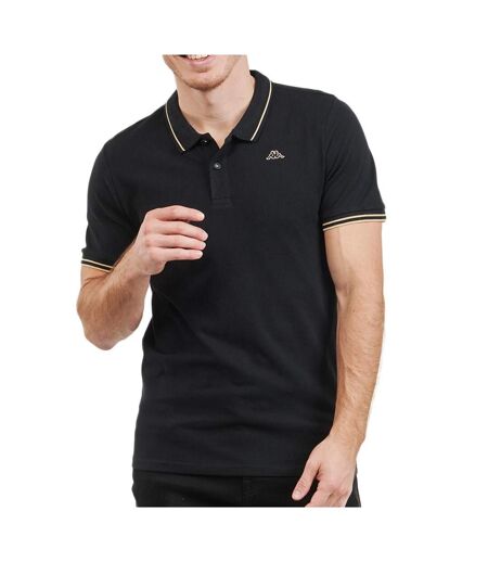 Polo noir homme kappa ezio - xxl
