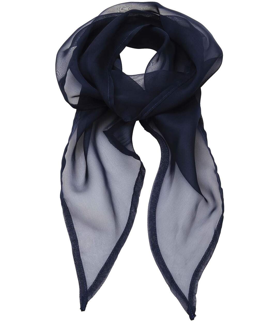 Foulard mousseline - PR740 - bleu marine-2