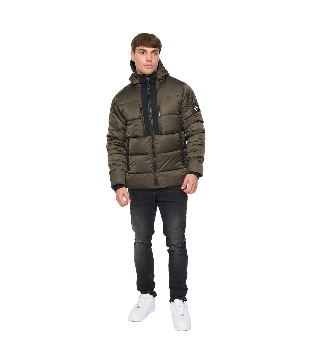 Veste Chimmax Homme Olive Crosshatch-4