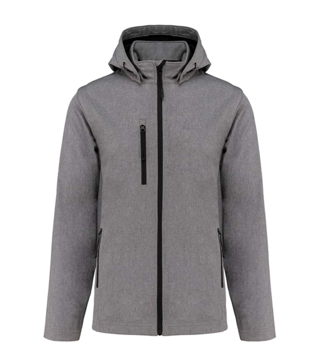 Veste softshell manches amovibles - Unisexe - K422 - gris marl