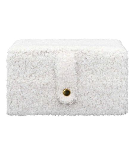 Boite à bijoux en tissu bouclette