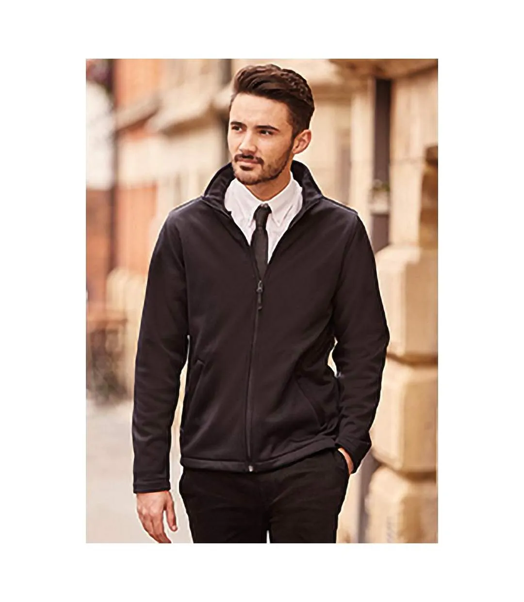 Veste Softshell Pour Hommes Noir Russell-1
