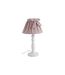 Lampe de chevet Shabby choc 40cm Rose