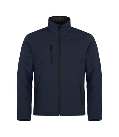 Mens Padded Soft Shell Jacket Dark Navy Clique