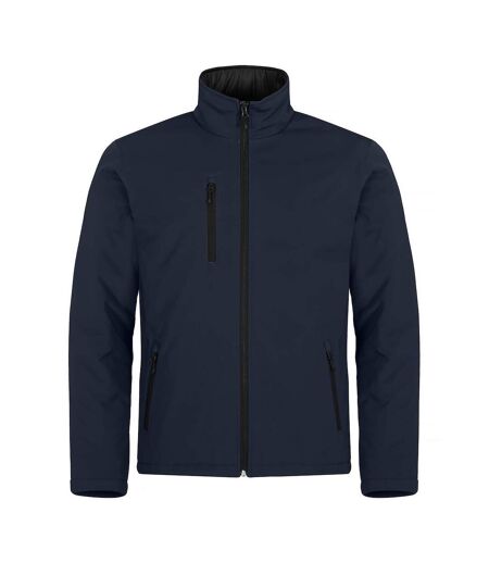 Mens Padded Soft Shell Jacket Dark Navy Clique