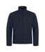 Mens Padded Soft Shell Jacket Dark Navy Clique-1