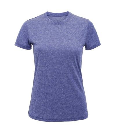 T-shirt sport femme pourpre chiné Tri Dri