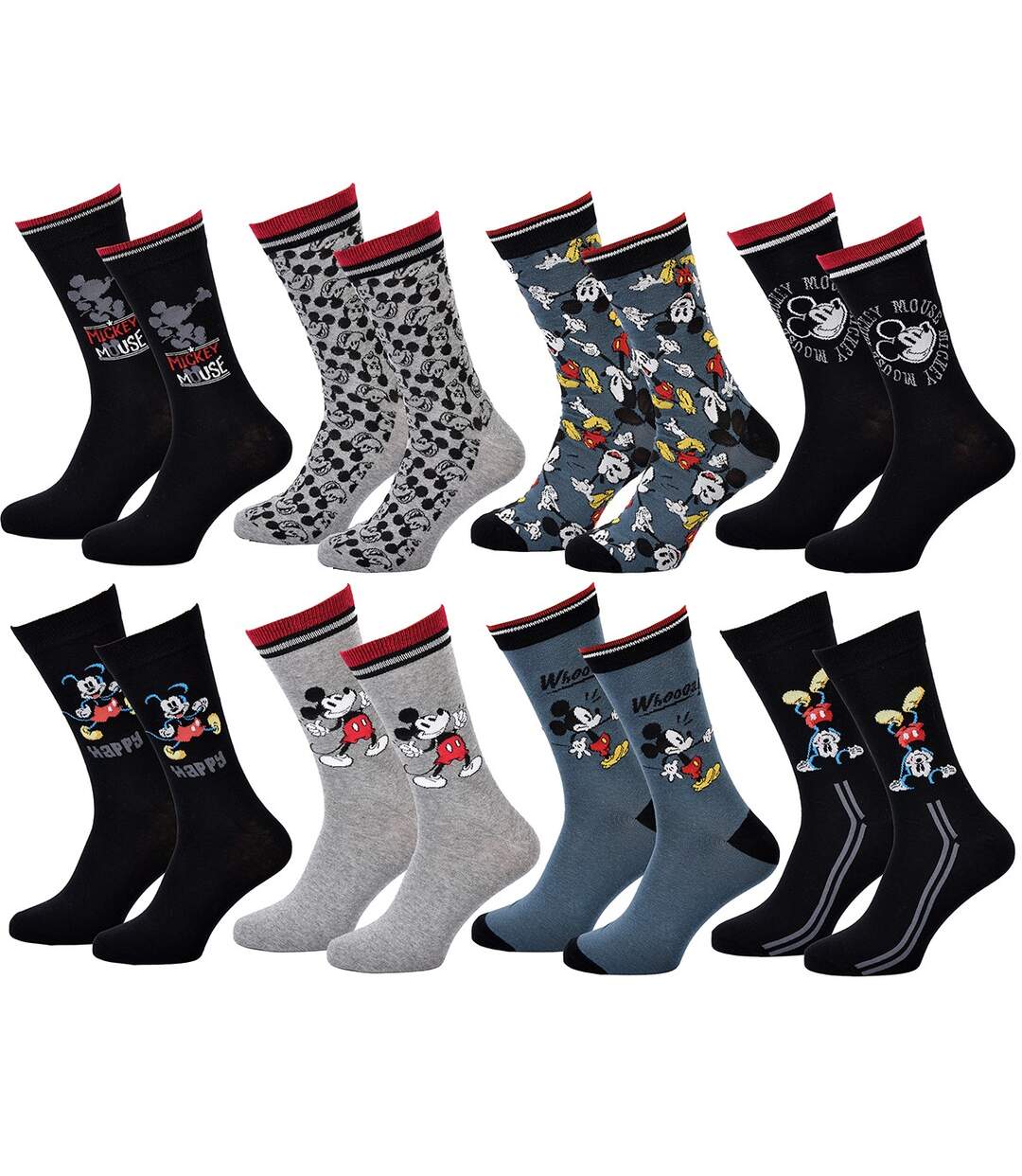 Chaussettes Pack Cadeaux Homme LICENCE Pack 8 Paires MICK24