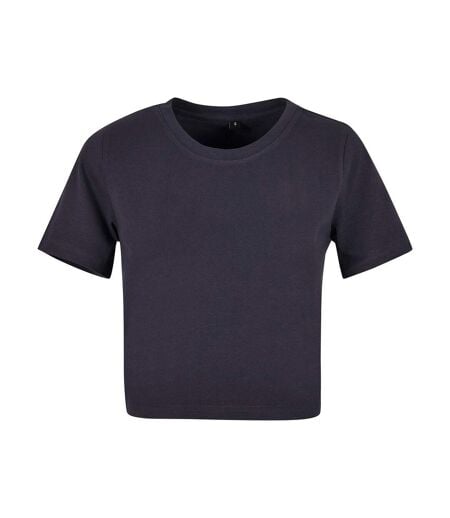 T-shirt Court Femme Bleu Marine New Morning Studios