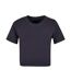 T-shirt Court Femme Bleu Marine New Morning Studios-1