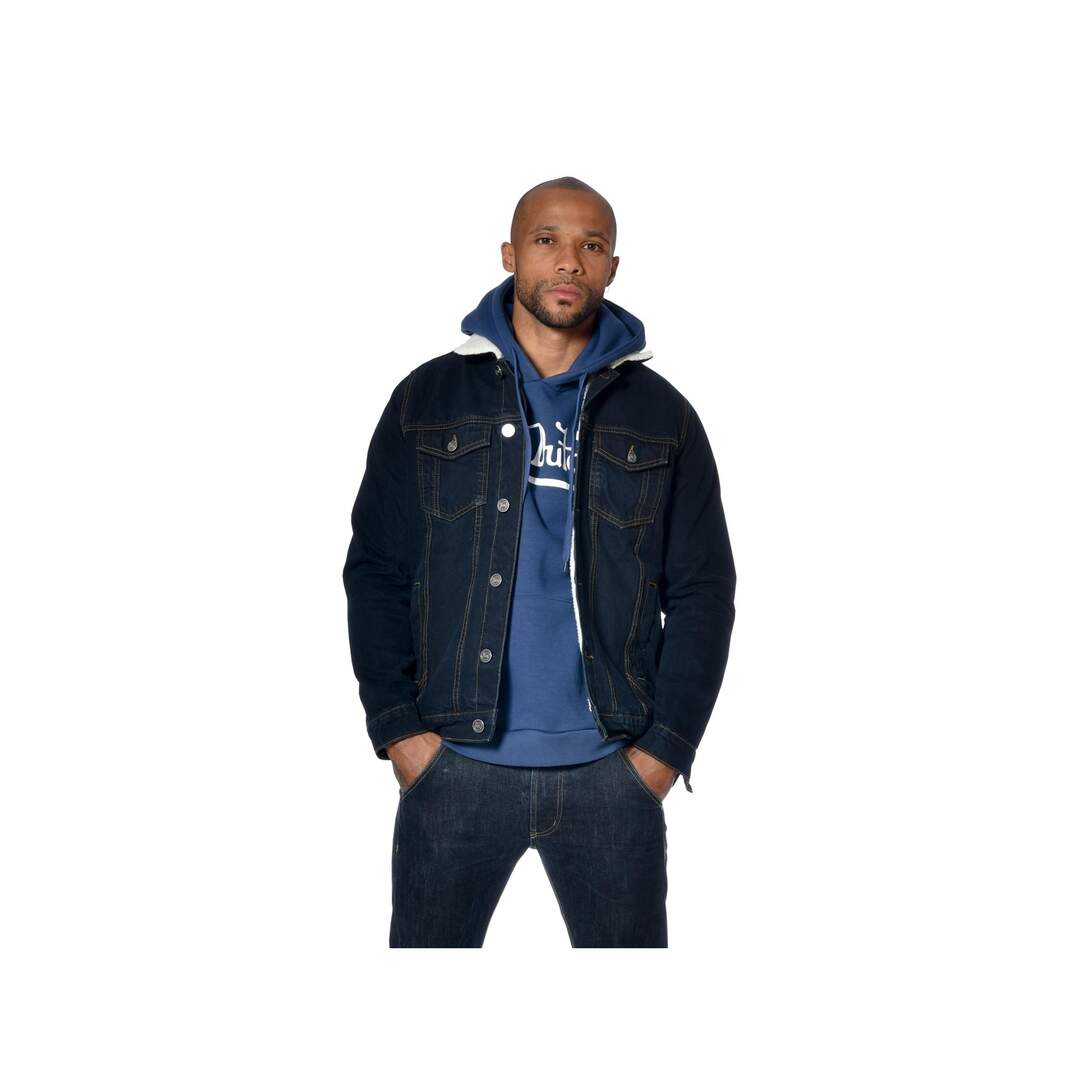 Veste homme denim doublée et col sherpa Bill Vondutch-4